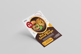 design a one page full color flyer