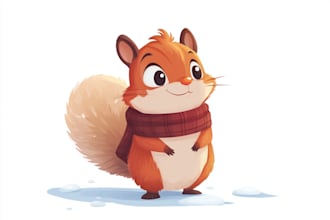 draw cute cartoon animal character