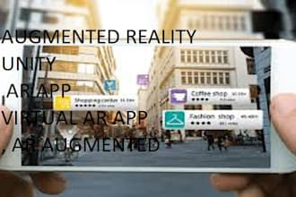 build augmented ar app, virtual vr app for both android and ios