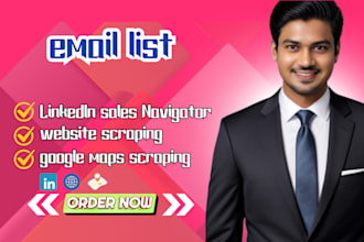 provide a verified and targeted email list for lead generation