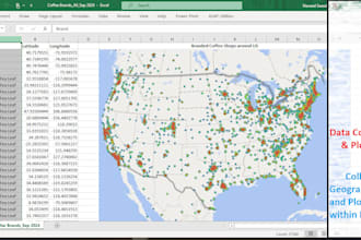 handle data collection, listing, cleaning, organization, geocoding, reporting
