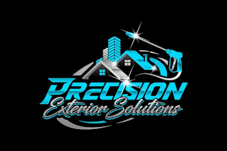 create professional and specially pressure washing logo design