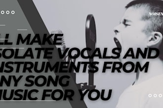 make isolate vocals and instruments from any song
