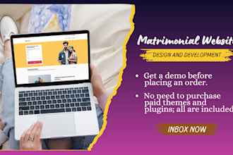 design and develop matrimonial wordpress website