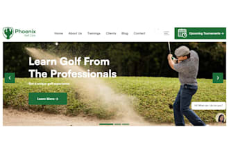 design golf shopify store golf accessories website golf sport wear store