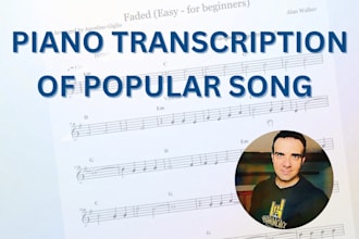 transcribe rare or unavailable piano sheet music by ear
