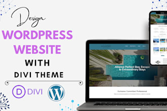 design your responsive wordpress website with divi theme
