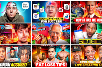 design amazing youtube thumbnail in 3 hours