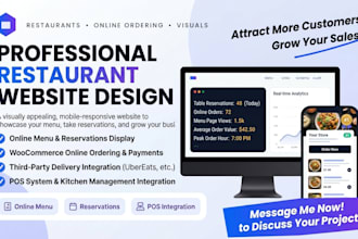 build a professional restaurant website with online ordering