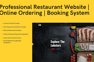 build a professional restaurant website with online ordering