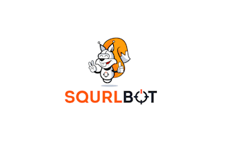 design awesome squirrel robot logo