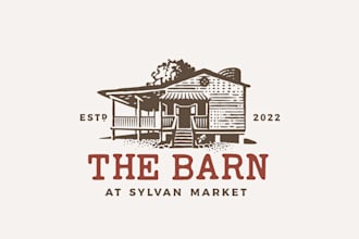 design barn at sylvan market logo