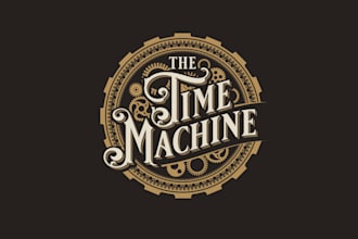 design awesome time machine logo