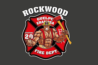 design high quality firefighter logo with express delivery