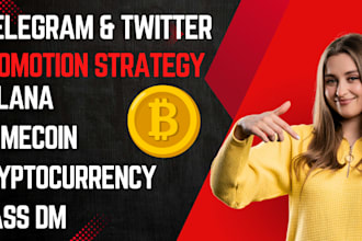 do telegram promotion, mass dm, twitter promotion, solana