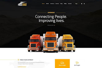 create logistics website, dispatch, trucking, cargo and freight broker website