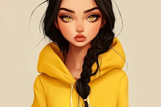 draw you as yellow cartoon character