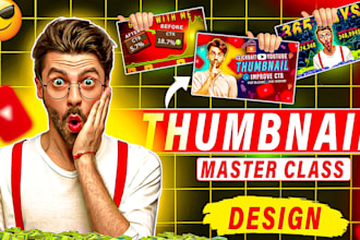 make high CTR youtube thumbnails for your channels