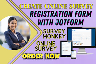 create online survey surveymonkey or registration jotform