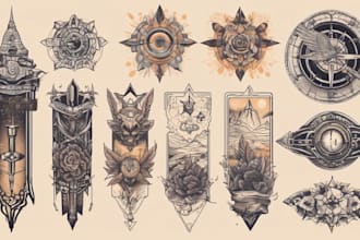 create custom tattoo design, tattoo sleeve