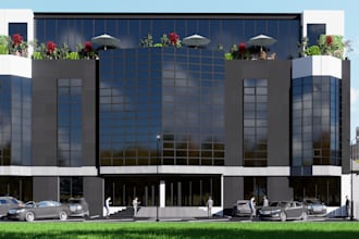 create 3d rendering interior exterior house restaurant hotel