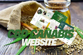 design cbd ecommerce website cannabis website hemp marijuana medical website