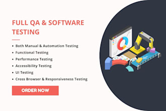 do full software quality assurance and testing of your web app
