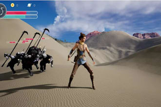 build a 3d fighting game with unreal engine, combat mechanics and battle arenas