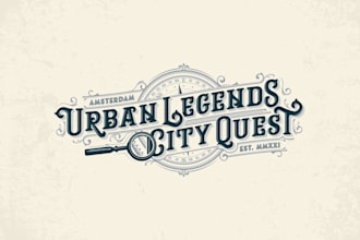 design urban legends city quest logo