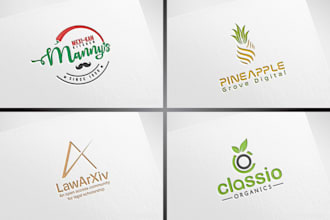 make minimalist creative brand logo design