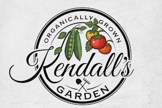 design awesome vegetable farm logo