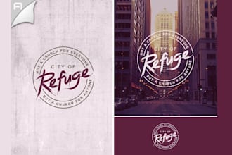 do modern and unique church religious or ministry logo