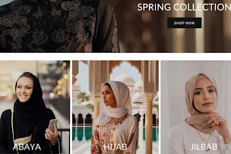 build profitable islamic shopify store abaya store islamic clothing website