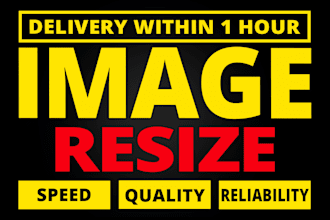 do bulk image resizing, photo resize and cropping picture