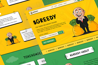 meme coin, crypto token site, pepe coin design meme, crypto website development