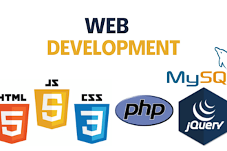 fix and develop your website with PHP, mysql, javascript, HTML, and CSS