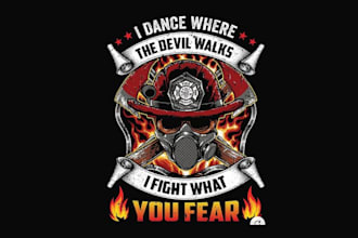 design high quality firefighter logo with fastest delivery