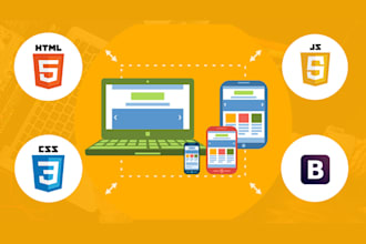 create a modern static website using HTML CSS and javascript