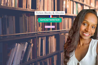 ghostwrite your fiction book or ebook