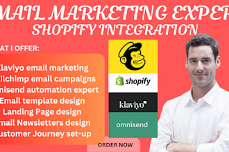 klaviyo mailchimp omnisend email template campaign automation integrate shopify