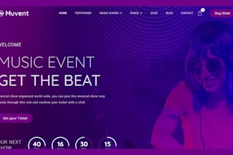 design music website review song artist website dj band website podcast website