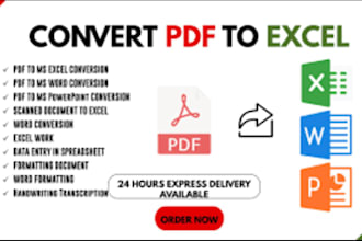 do pdf to exel,