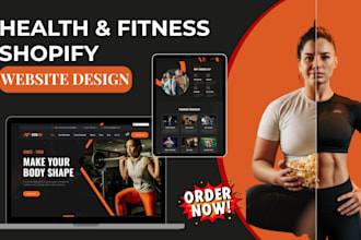 redesign fitness equipment website or health fitness shopify dropshipping store