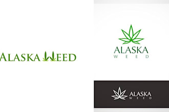 do create a unique modern cannabis weed medical logo design