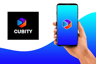 design a mobile app icon logo along with a custom splash screen