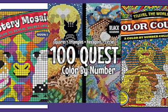 do mystery mosaic,color by number,mosaic collage,coloring book,stained glass art
