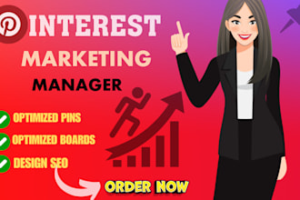 create pins and  boards as the marketing manager for pinterest