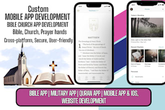 develop a bible app prayer app church app or ministry website
