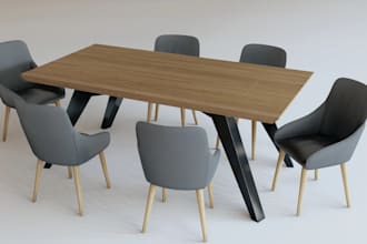 make 3d model of furniture woodworking