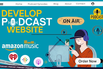 create an amazing podcast website to promote your podcast
